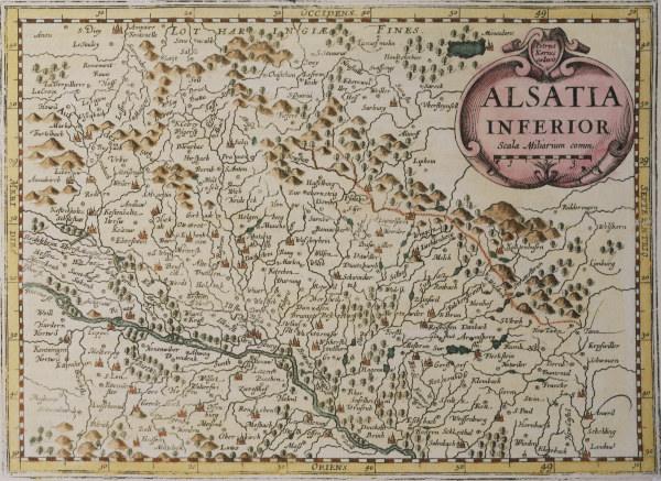 Alsace , Map van 
