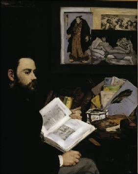 Emile Zola / Gemaelde von E.Manet