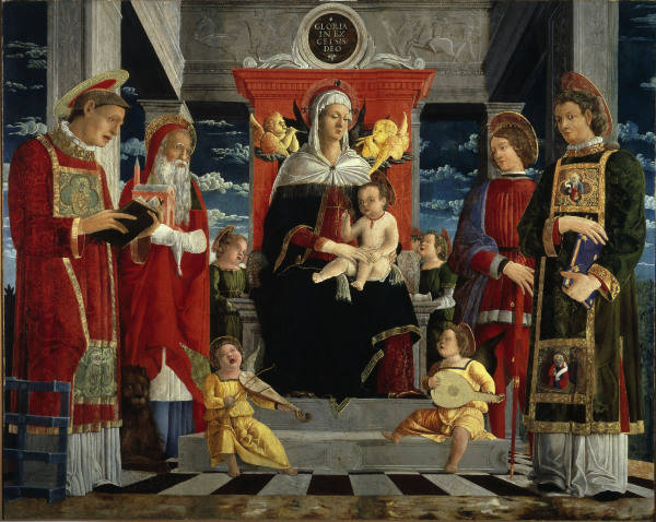F.Benaglio, Maria mit Kind und Heiligen van 