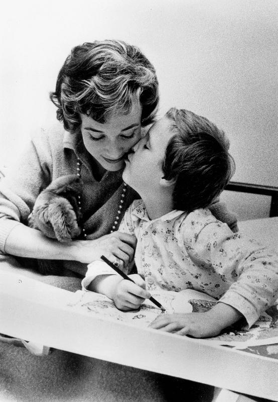 French Actress Micheline Presle with daughter Tonie Marshall van 
