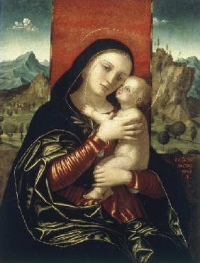 F.Morone, Maria mit Kind