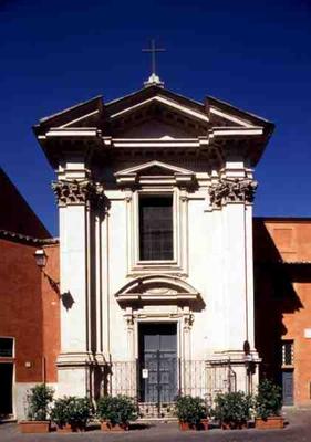 Facade of the Church of Saint Egidius, built in 1630 (photo) van 