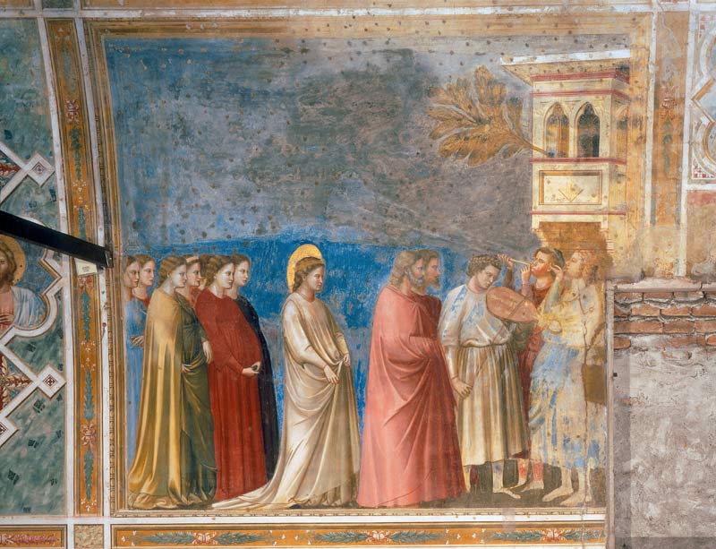 Giotto, Hochzeitszug Mariae van 