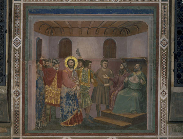 Giotto, Christus vor Kaiphas van 