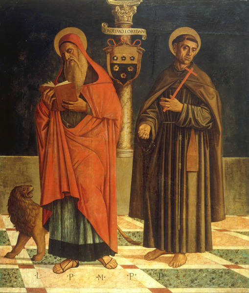 G.Mansueti, Hieronymus u.Franz v.Assisi van 