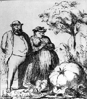 Gemuesegarten, roi des Potirons../Daumier