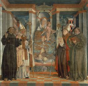Girolamo da Treviso, Maria m.Kind u.Hlgn