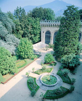 Garden with Lemonaia, Villa Medicea di Careggi (photo) van 