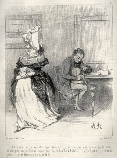 H.Daumier, Adieu, mon cher.. van 