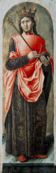 Heiliger Ludwig / Vivarini 1477 van 