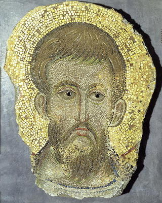 Head of St. Peter, Byzantine, 1210 (mosaic) van 