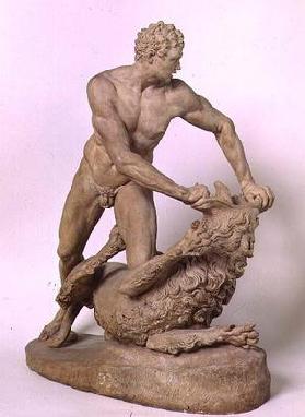 Hercules and the Nemean Lion, by Stefano Maderno (1576-1636) (terracotta)