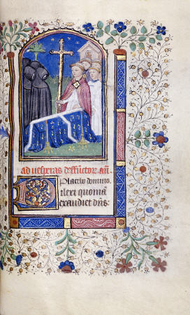 Illustration Of A Burial Service From  A Book Of Hours van 