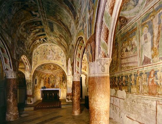 Interior view of the Church of the Holy Trinity in Hrastovlje van 