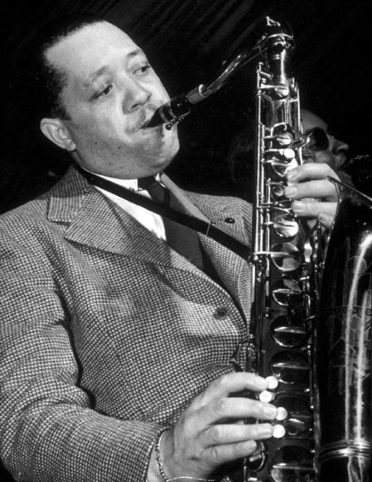 Jazz saxophonist Lester Young van 