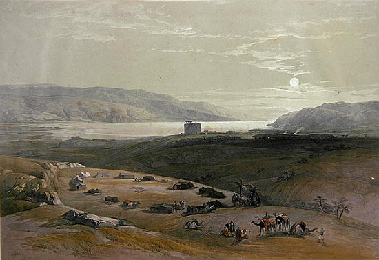 Jericho, 3rd April 1839 from Volume II of ''The Holy Land'' ; engraved by Louis Haghe (1806-85) publ van 