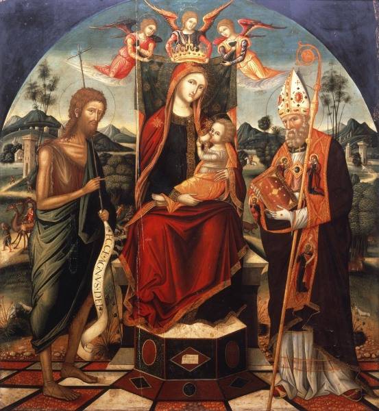 J.Permeniates, Maria mit Kind u.Heiligen van 