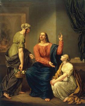 J.A.Stark, Christus bei Maria u.Martha