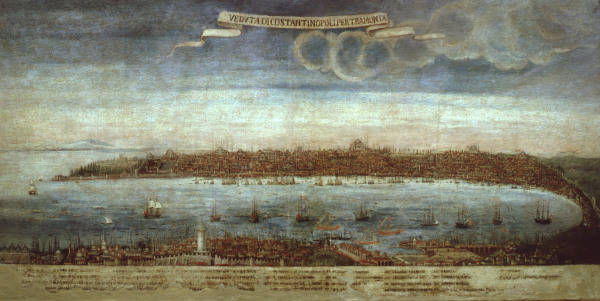 Konstantinopel / Gemaelde 16.Jh. van 