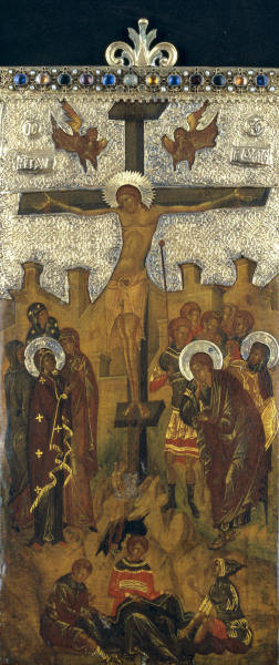 Kreuzigung / byzantinisch 14.Jh. van 