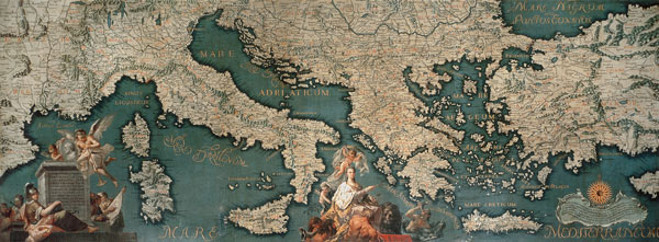 Landkarte Mittelmeerraum / Grisellini van 