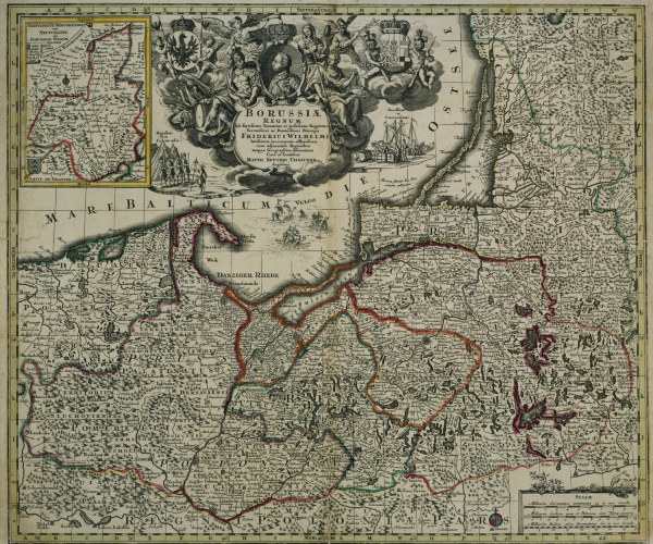 Landkarte von Preußen / um 1730 van 
