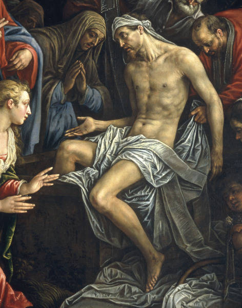 L.Bassano, Auferweckung Lazarus, Ausschn van 