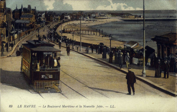Le Havre, Boulevard Maritime / Postkarte van 