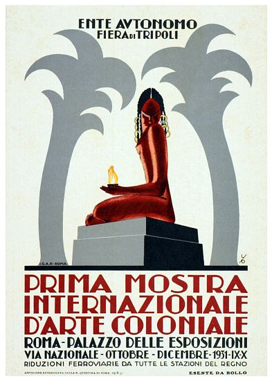 Libya / Italy: Advertising poster for the Fiera de Tripoli van 