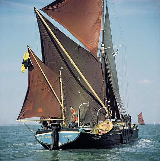 Lord Roberts boat during the Thames Barge Race van 