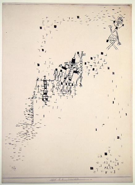 Lost ones, 1925 (no 28) (brush on paper on cardboard)  van 