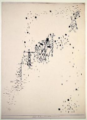 Lost ones, 1925 (no 28) (brush on paper on cardboard) 