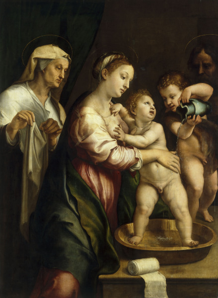 Madonna with wash bowl/ G.Romano/ c.1525 van 