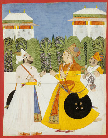 Maharaja Bhim Singh Receiving Maharaja Shiv Singh Nagaur, Circa 1750 van 