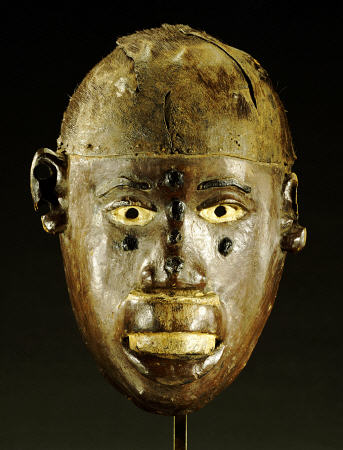 Makonde Mask Of Oval Form With Open Mouth van 