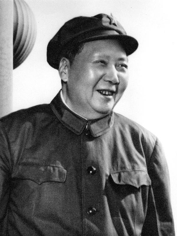 Mao Tse Toung chinese President here during review of army of The Great Proletarian Cultural Revolut van 