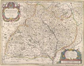 Mähren,Moravia Marchionatus,Landkarte