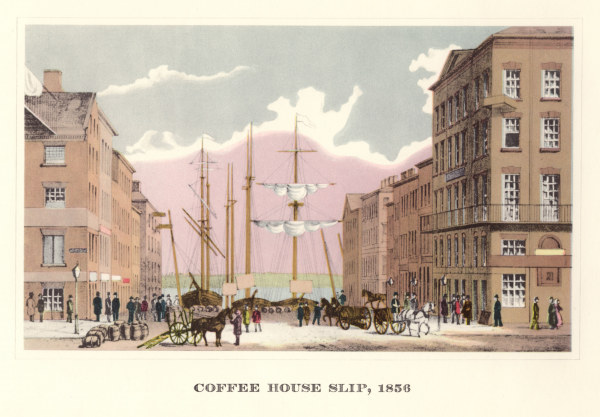 New York, Coffee House Slip , Litho. van 