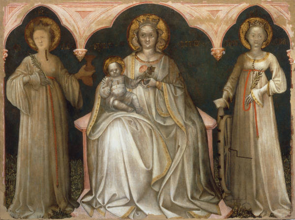 Nicolo di Pietro, Maria mit Kind u.Hlgen van 