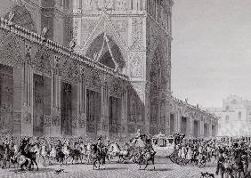 Napoleon, Kroenung 1804, vor Notre-Dame