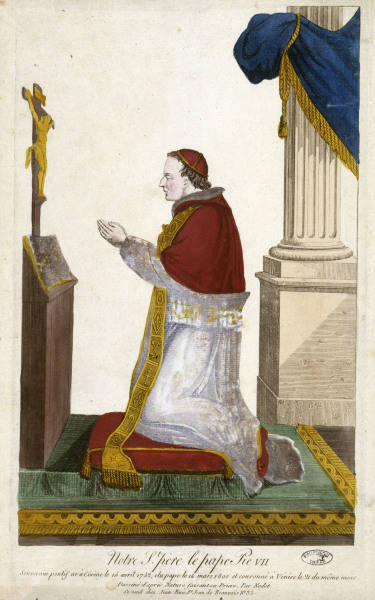 Papst Pius VII. / Kpfst. nach Nodet van 