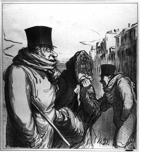 Paris grippe / Honore Daumier van 