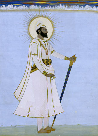 Portrait Of Maharaja Karem Singh Of Patiala van 