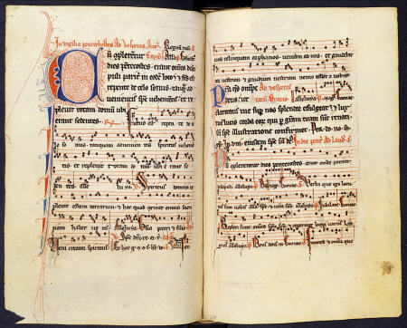 Psalter, Fully Noted, With Hymnal For The Temporal And Sanctoral, Hours Of The Virgin, With Extra Pr van 