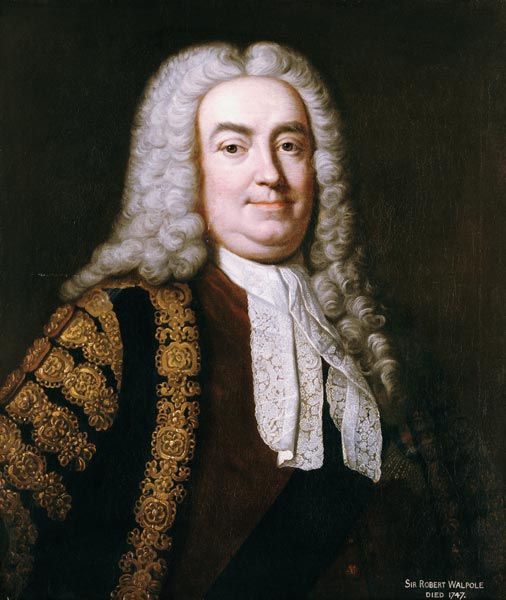 Portrait Of Sir Robert Walpole, 1st Earl Of Orford (1676-1745) van 