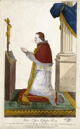 Papst Pius VII. / Kpfst. nach Nodet