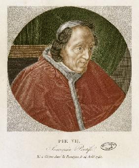 Papst Pius VII. / Kupferstich
