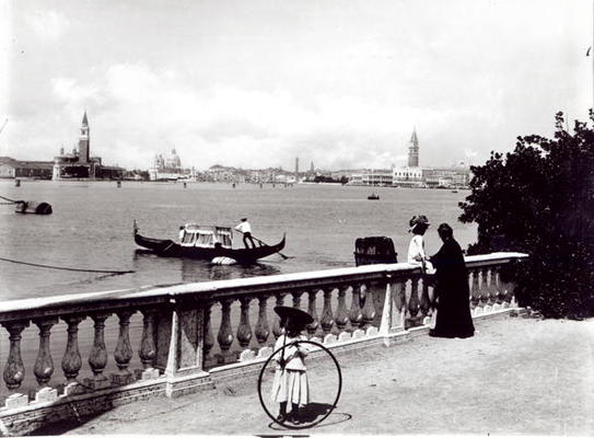 Panoramic view from the Giardini Pubblici (b/w photo) van 
