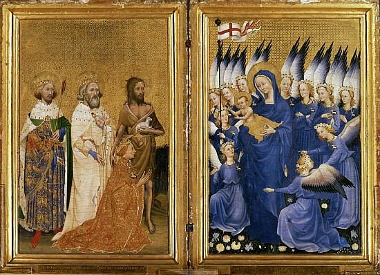 Richard II Presented to the Virgin and Child his Patron Saint John the Baptist and Saints Edward and van 