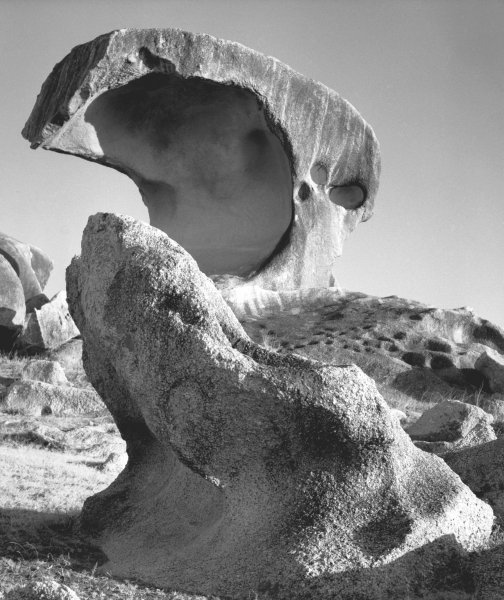 Rocks at Idar (b/w photo)  van 
